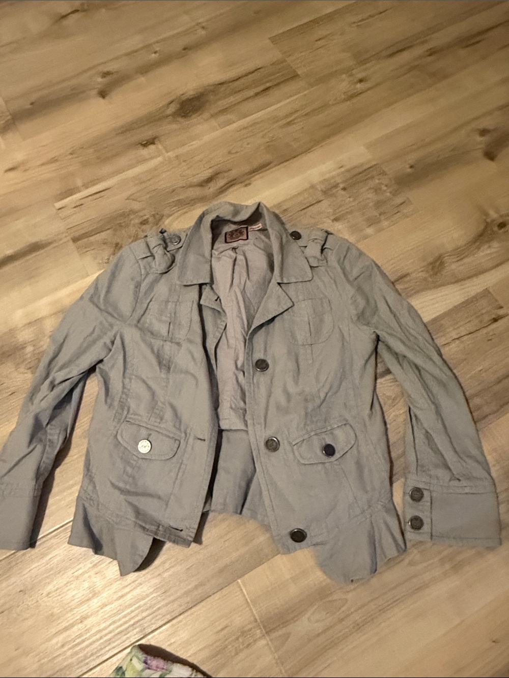 LIGHT blue size m juicy couture button up jacket